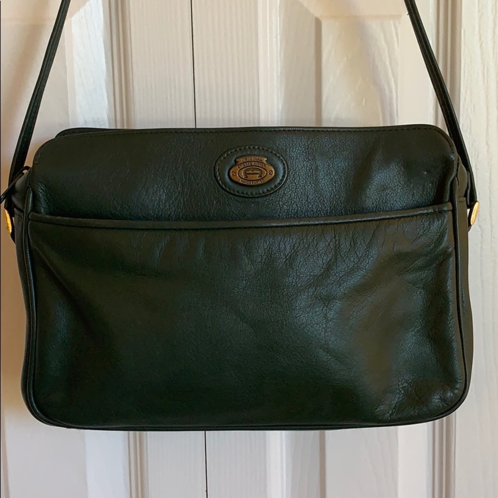 Vtg Etienne Aigner Green Leather Shoulder Purse